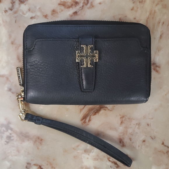 Black leather wristlet - Picture 5 of 5